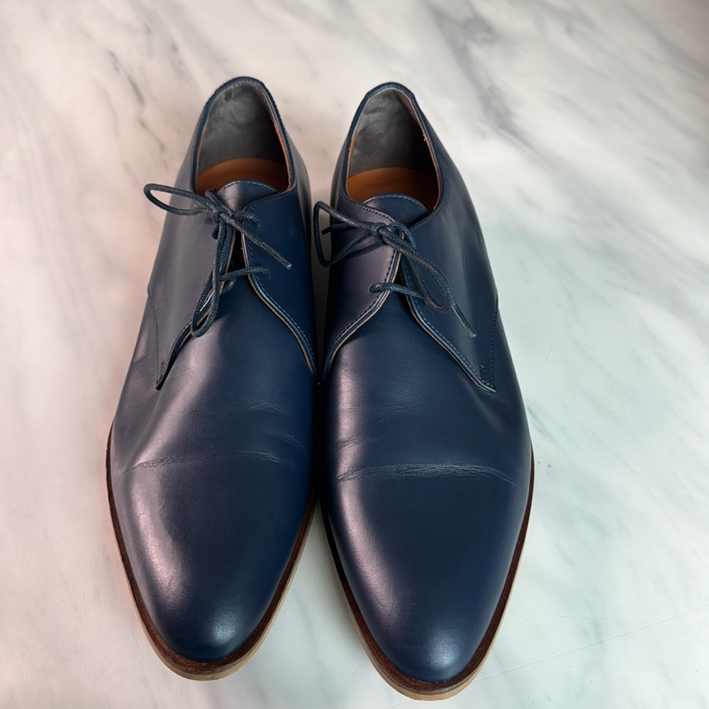 Men’s size 10.5 Everlane Made in Italy blue oxfords